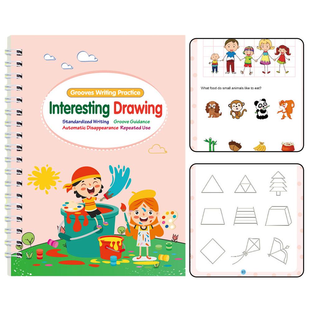 2025 Magische Schreibpaste 3D Schreibheft Für Kalligraphie Zahlen 0-100 Handschrift Lehrbuch Lernen Mathe Buch Schreiben Für Kinder Spielzeug