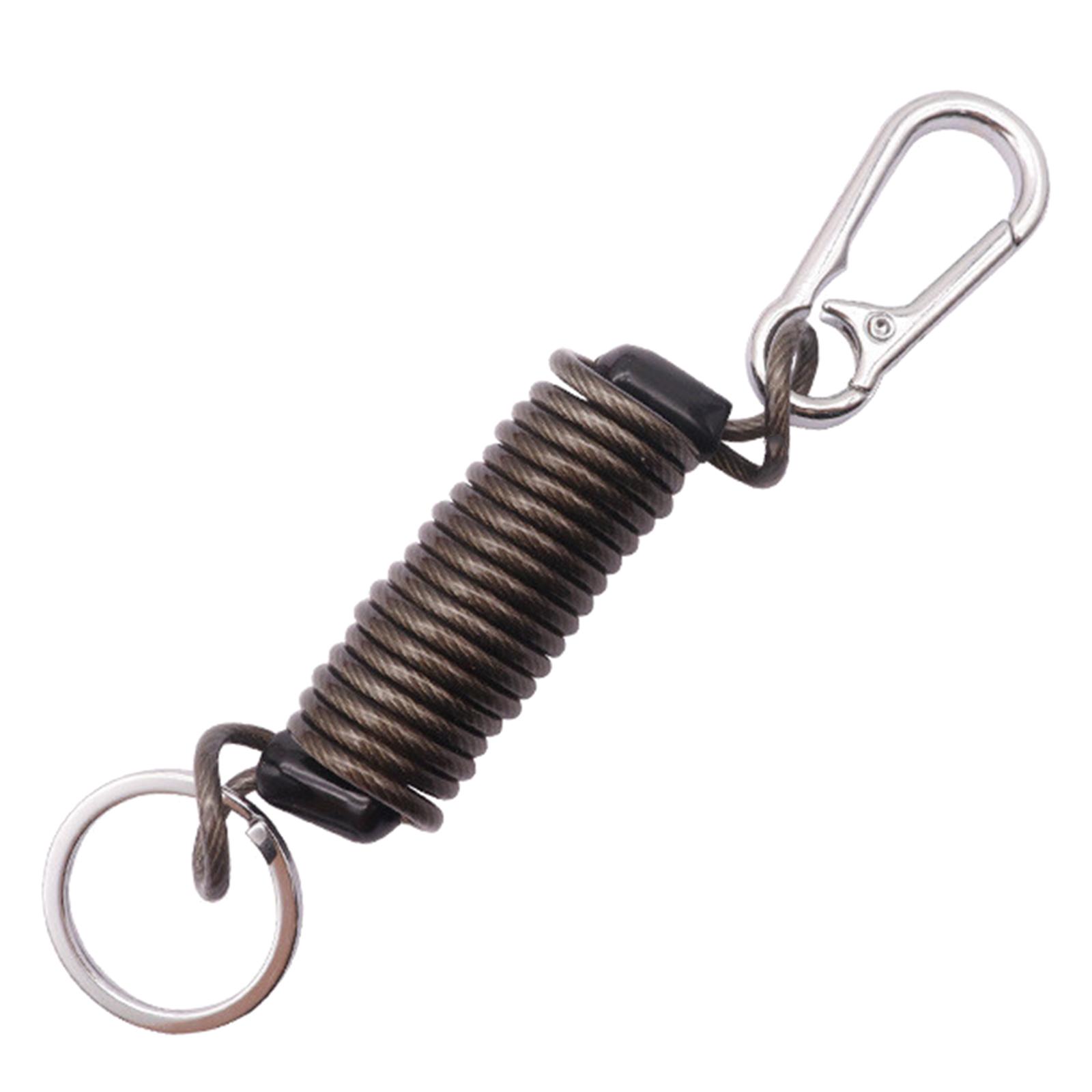 

Retractable Coil Elastic Keychain Retractable Spring Coiled Stretchy Keychain Spring Keychain Stretchy Spirals Keyring 1