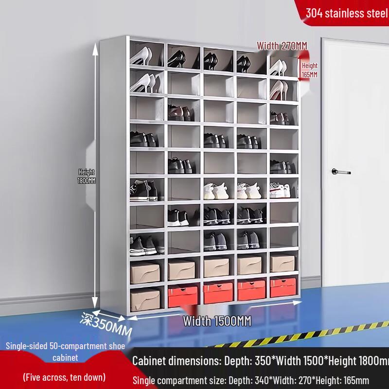 WEZHO Stainless Steel Factory Employee Shoe Cabinet
