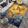 Colorful Abstract Butterfly and Swirl Pattern Carpet for Home Decor Suitable for use as an anti-slip for living room bedroom sofas
