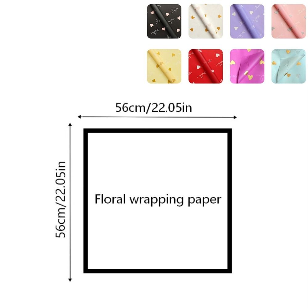 20 Sheets 57x57cm Gift Wrapping Paper DIY Bouquet Lining Paper  Birthday Gifts Accessories