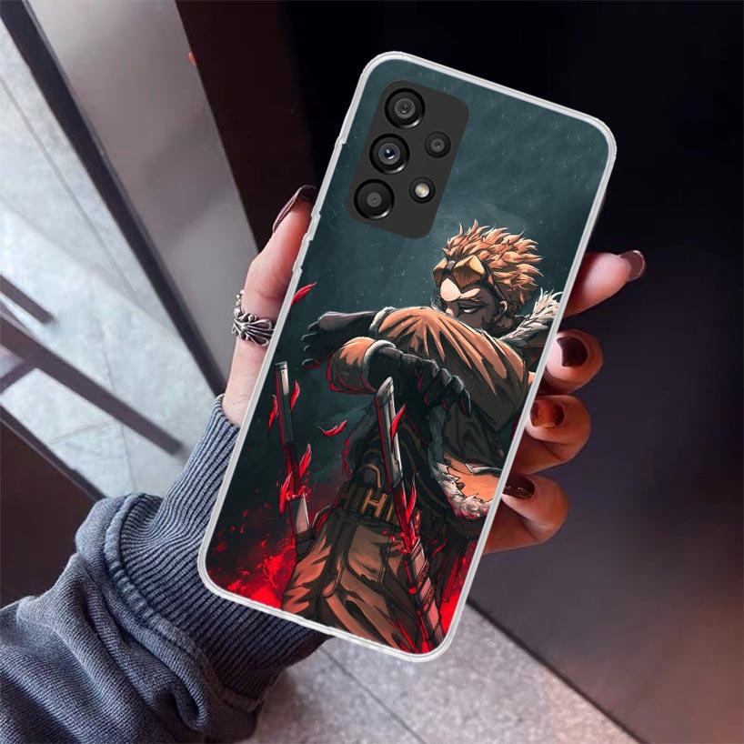 Hawks MHA My Hero A-Academy Phone Case For Samsung Galaxy A17 A57 A37 A16 A26 A36 A56 A15 A25 A35 A55 A14 A13 A54 A53 A34 A24 A3