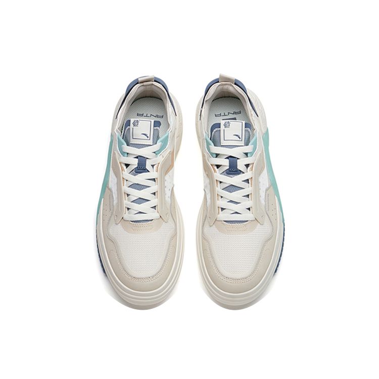 Anta Life Series A-Dao Pro Durable Breathable Low-Top Sneakers Men Sneakers White Gray 112228071-4