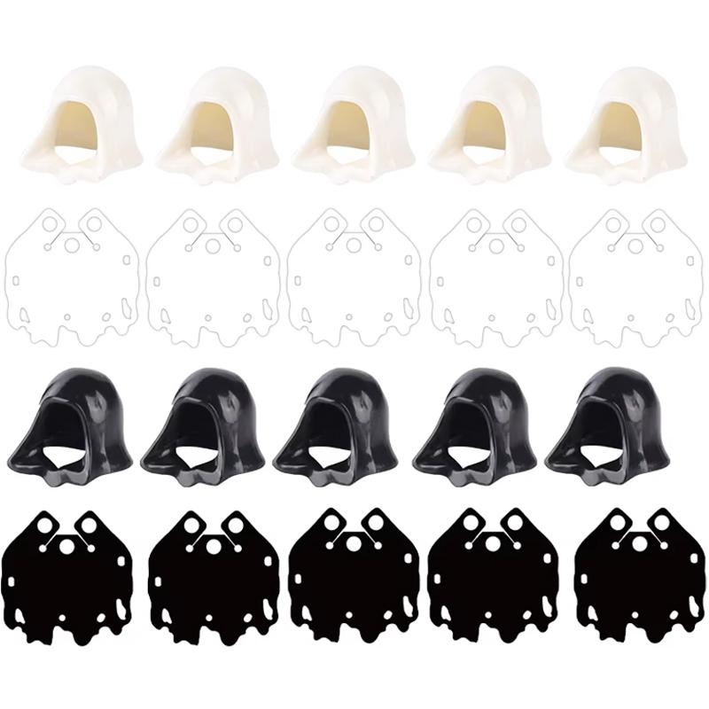 MOC Character Accessories Building Blocks Medieval Soldier Hood Wearing Coat Cape Battle Robe Mini Brick Boy Toy Gift A08