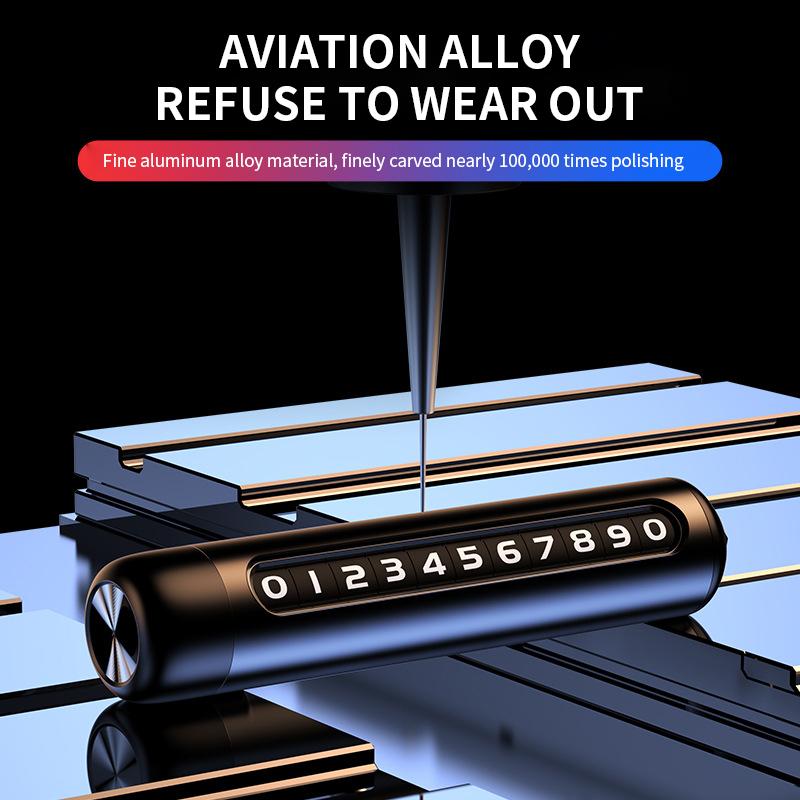 Auto Temporäre Parkkarte Leuchtende Telefonnummer Karte Kennzeichen Telefonnummer Park Stopp Aufkleber Fensterbrecher Auto Zubehör