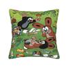 Federa Cuscino Cartone Animato La Talpa Animale Merch Copricuscino Stampato Copricuscini Decorazioni per Auto con Zip Varie Misure