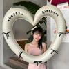 1set 40-Inch Bow Happy Birthday Hollow Heart Aluminum Film Balloon Set Birthday Party Decoration Photo Props