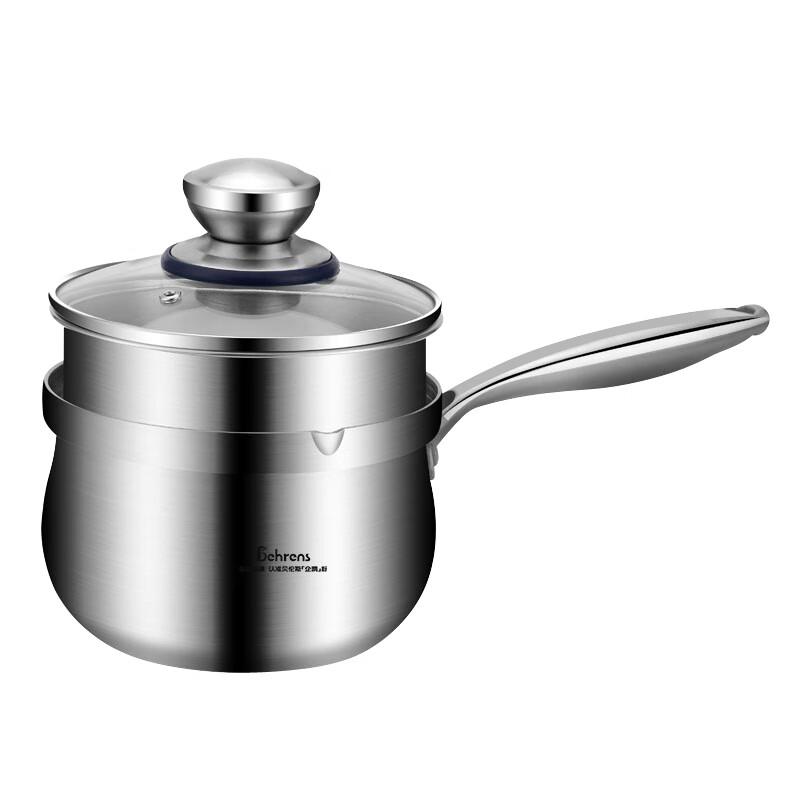 

Berlens Penguin 3-Ply Stainless Steel Milk Pot with Steamer