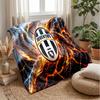 Coperta a tema Juventus FC Morbida coperta in flanella Coperta morbida tipo plaid Coperta accogliente per divano e letto per arredamento domestico