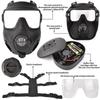 Full Face Protective Tactical Gas Respirator Mask for Airsoft Shooting Hunting Riding Outdoor CS Game Cosplay Protection