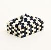 Brick Pattern Pyramid Inlay Box – Handcrafted Decorative Storage for Jewelry & Keepsakes