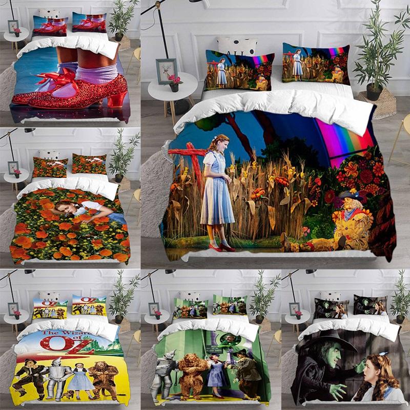 The Wizard of Oz Bedding Sets Comforter Quilt Bed Cover Duvet Cover Pillow Case 2-3 Pieces Sets Kids Adult Size