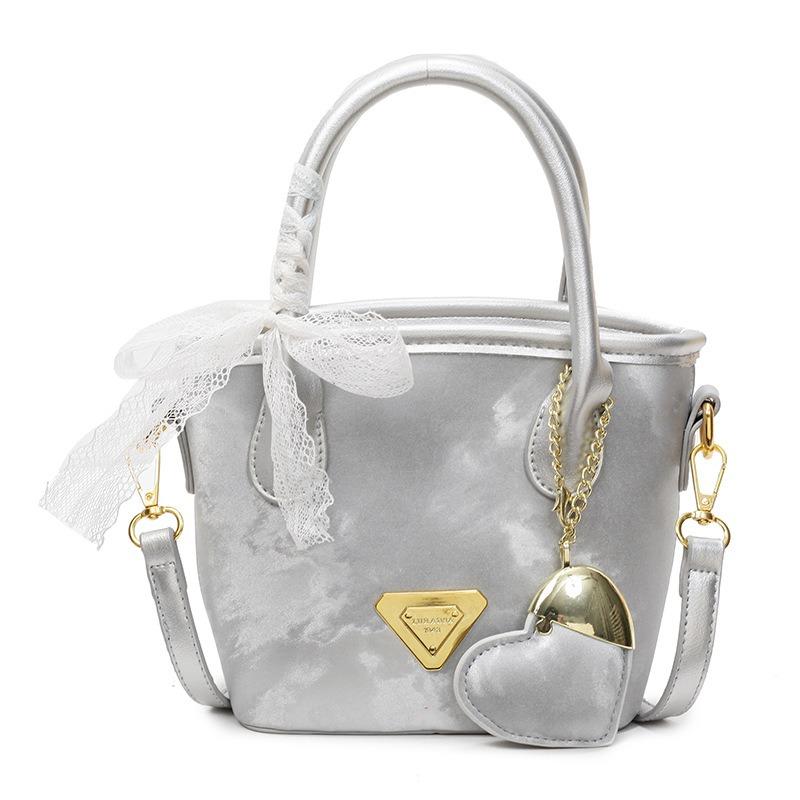 Nuova piccola borsa estiva da donna alla moda a tracolla messenger borsa a secchiello portatile popolare ora