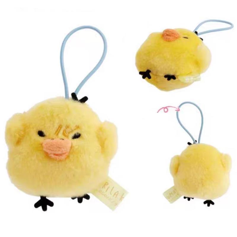 Kawaii Cartoon Rilakkuma Plush Toys Keychain Creative Cartoon Korilakkuma Backpack Pendant Couple Accessories Christmas Gifts
