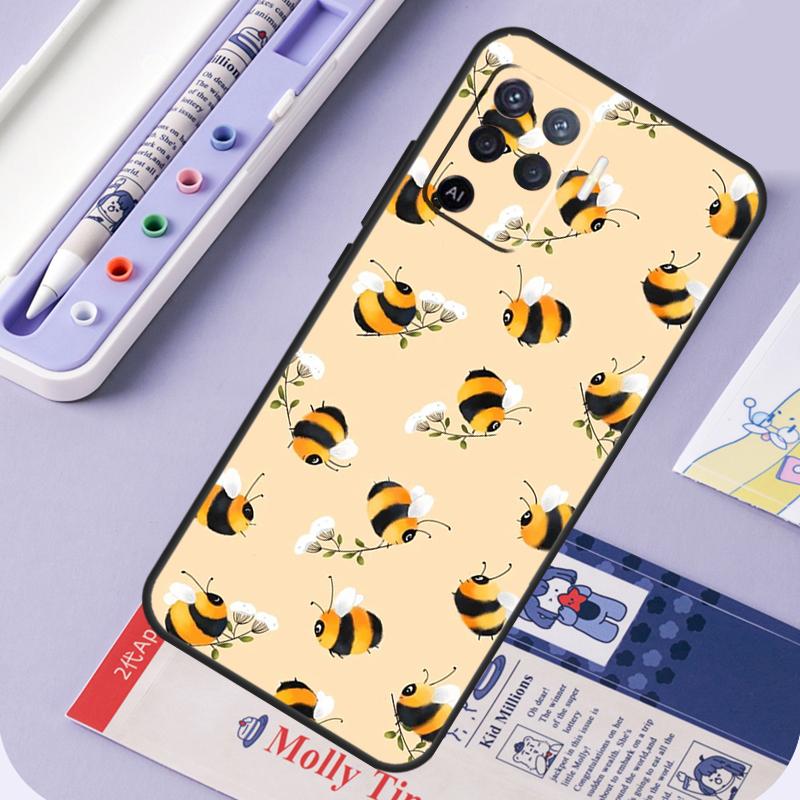 Bee Art For Oppo A96 A76 A16 A94 A74 A54 A15 A18 A38 A58 A78 A98 A40 A60 A80 A57 A17 A77 A5 Pro Case