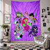 Wall TapestryTeen Titans Go Art Hanging Cloth Decorative Background Cover for Room Decoration