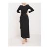 Asymmetrical Crepe Dress With Aller Front And Skirt