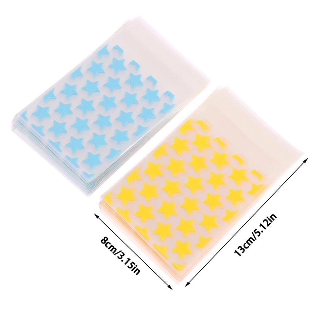 100 Uds bolsa de dulces de bolsillo sellada autoadhesiva bolsa transparente de plástico para boda pequeña bolsa de regalo ornamental bolsas de decoración para fiestas