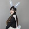 Soft Rabbits Tail Lovely Rabbits Ears Headband Plush Animal Tail Decorations Rabbits Ears Headwear for Halloween Party