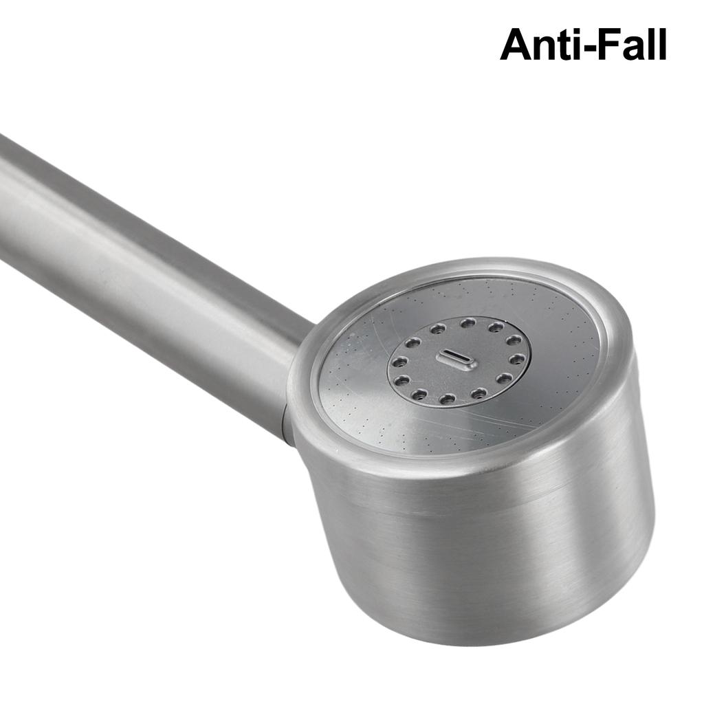 Högtrycksduschhuvud Duschhuvud i Rostfritt Stål Badrum Enkel Installation G1 2 Standardanslutning Mjukt Flöde