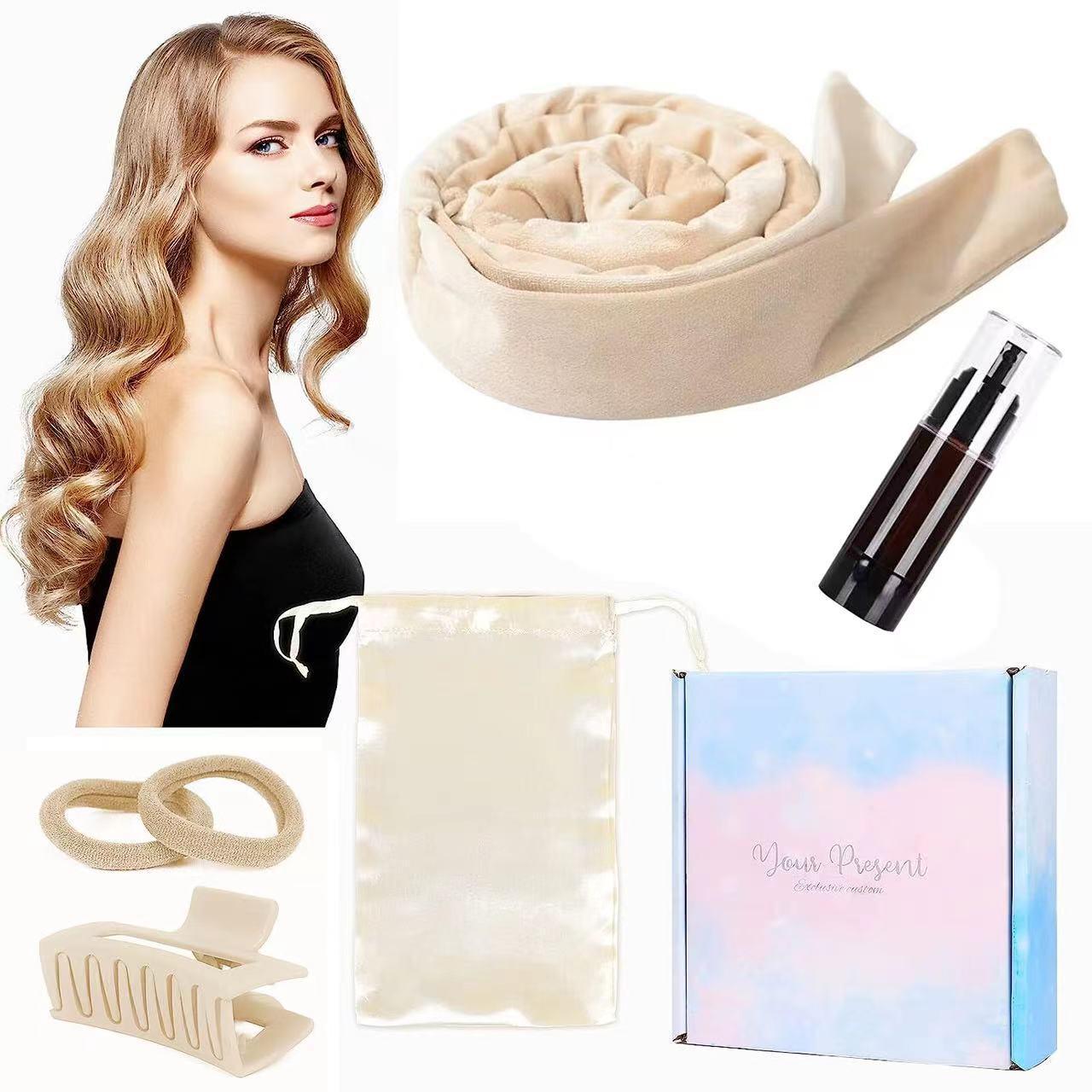 

Effortless Heatless Curling Band Set: Sleep-In Big Waves Styler Gift for the Lazy