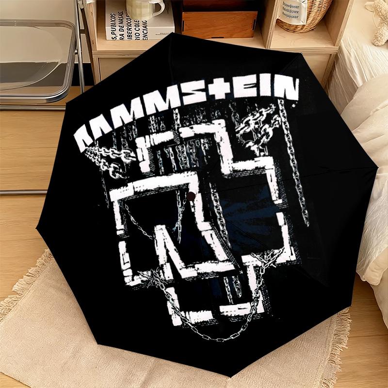 Famous German rock heavy metal band Rammstein Till Lindemann Umbrella, a portable iron travel and camping essential umbrella H4