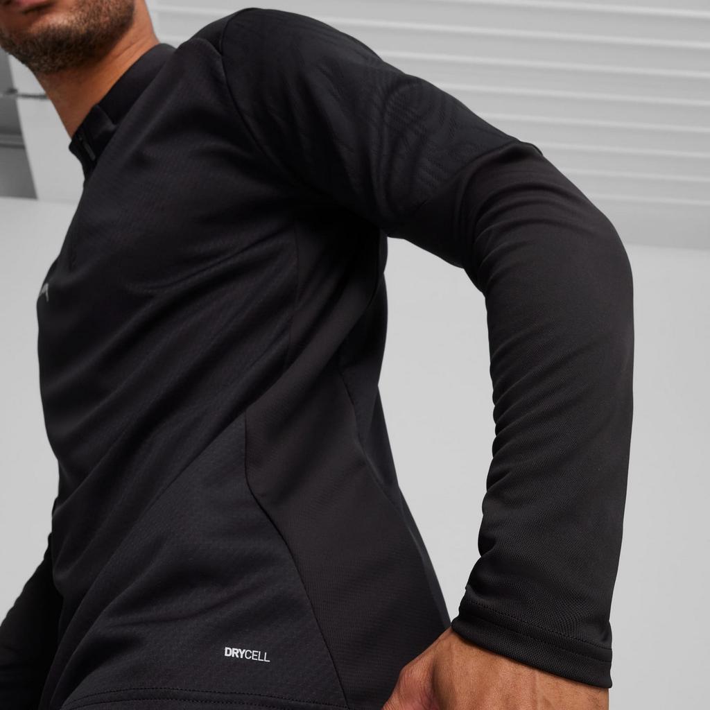 Puma Teamfinal Training Men' T-Shirt 1/4 Zip Black 65855103 R