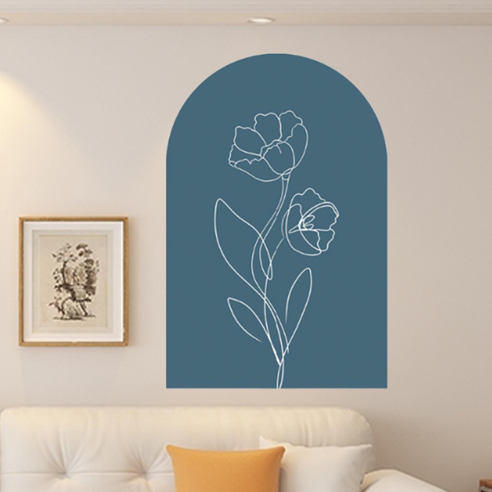 

Арка Наклейка На Стену Обои Искусство Детская Комната Современная Дверь Главная Спальня Праздник Внутреннее Украшение, Blue Green