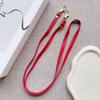 Luxury PU Leather Crossbody Necklace Phone Strap Long Lanyard String Belt for Mobile Phone Case Casing Case Bag Wallet Accessory