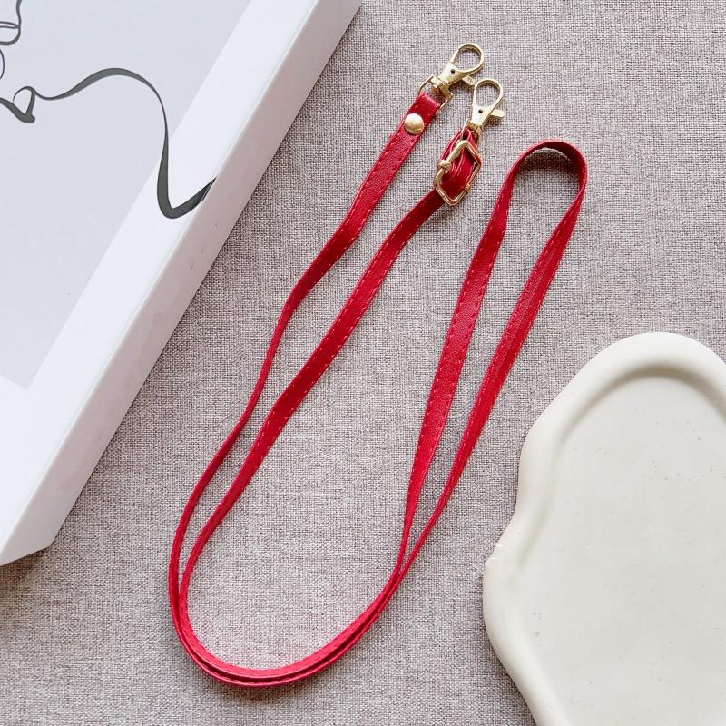 Luxury PU Leather Crossbody Necklace Phone Strap Long Lanyard String Belt for Mobile Phone Case Casing Case Bag Wallet Accessory
