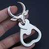 Multifunctional Metal Keychain: Glasses and Beer Bottle Opener Pendant Gift.