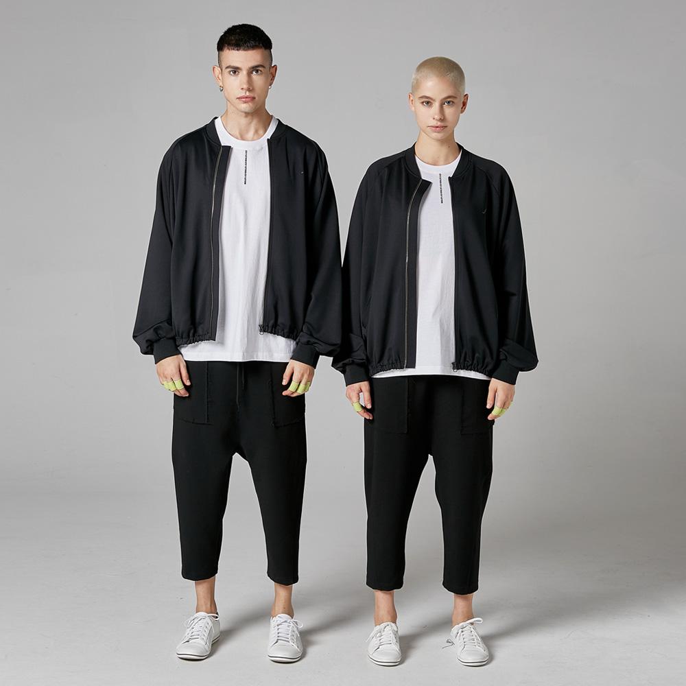 ATHPLATFORM Au02Pt02 Crop Baggy Pants_Black