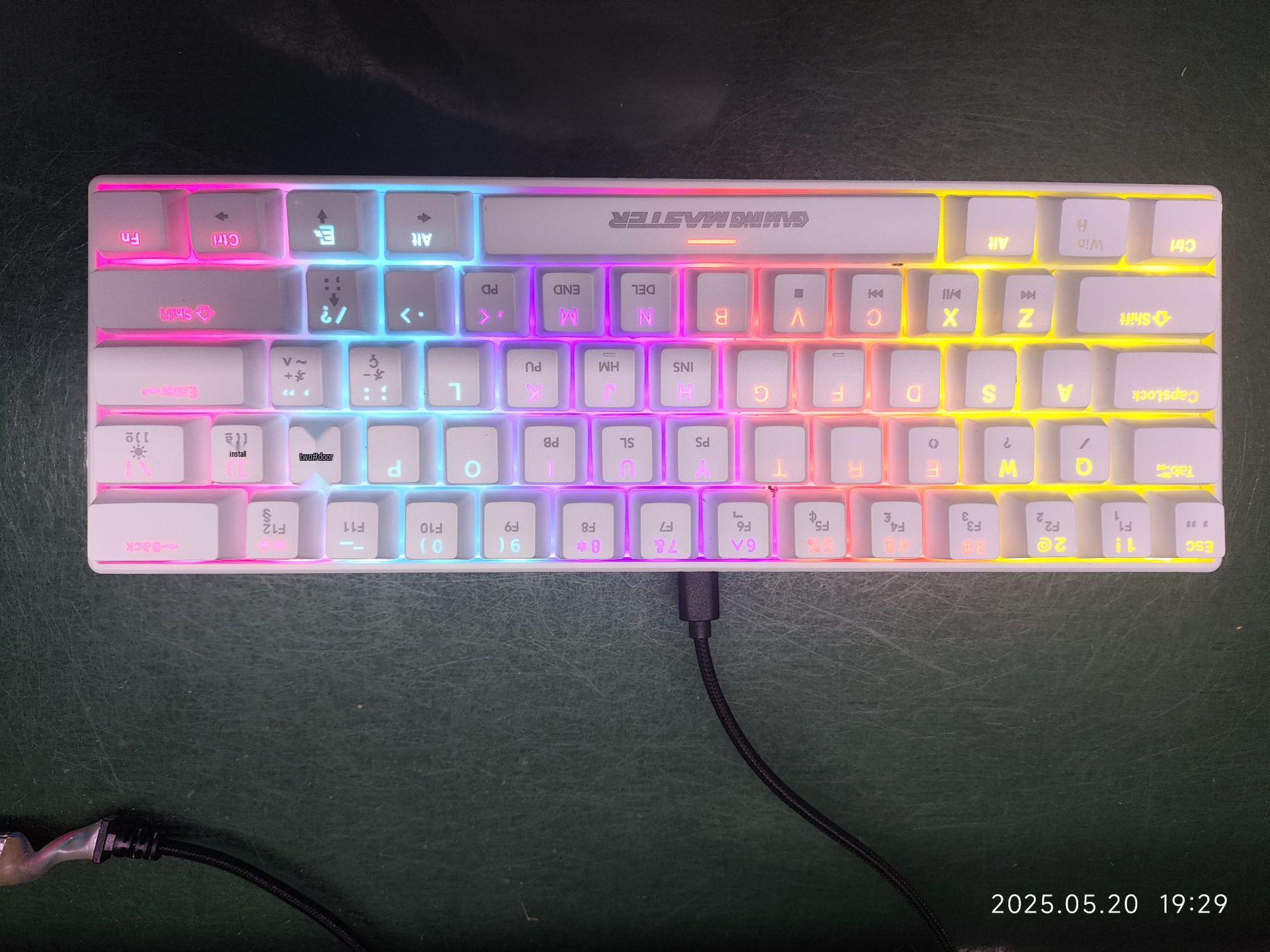 

Spot WRK61 Mechanical Gaming Keyboard - Fast Delivery, RGB Backlit, Blue Switch, Macro-Ready for Esports.