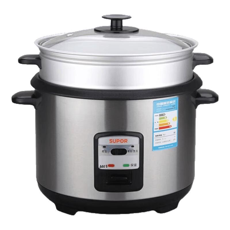 SUPOR 6L Mechanical Electric Rice Cooker with Steamer CN plug (adapter included)