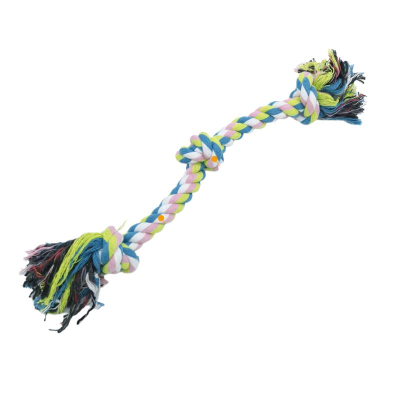 Toys for Dog  multicoloureRope 15cm/30cm/40cm  Pet Supplies Pet Dog Puppy Cotton Chew Knot Puppy Relieving Stuffy Cleaning Teeth