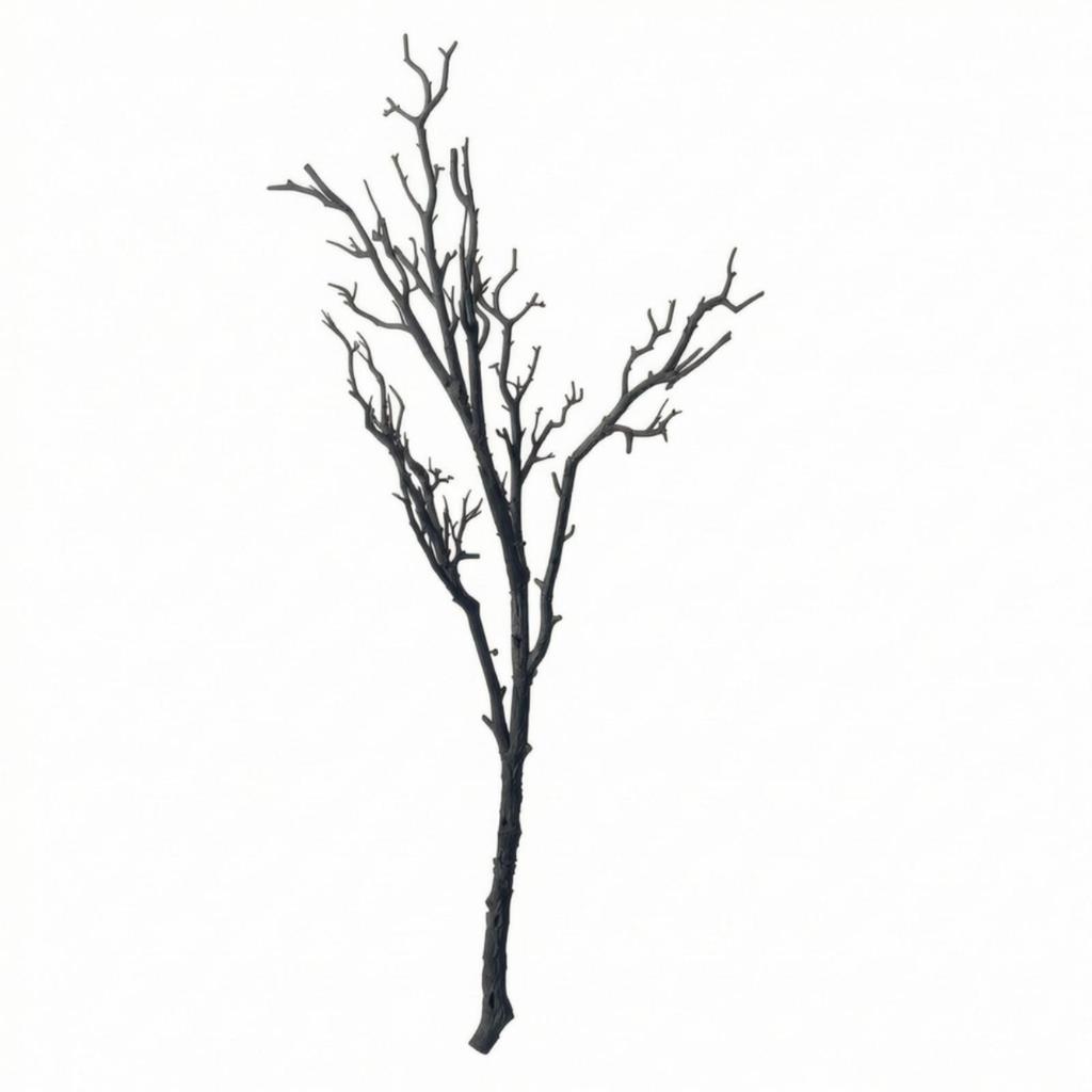 Dead Tree Branch Black Decorations Leafless for Tabletop