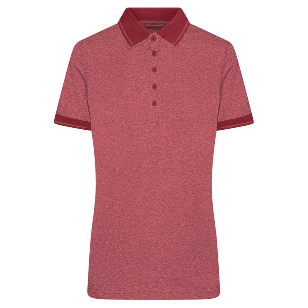 James and Nicholson Womens/Ladies Heather Polo Shirt