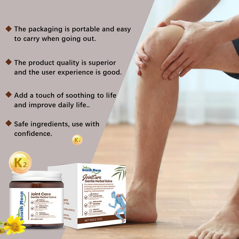 Joint Care Herbal Massage Cream for Knees Elbows Shoulders Neck Gentle Relief Soothing Repair