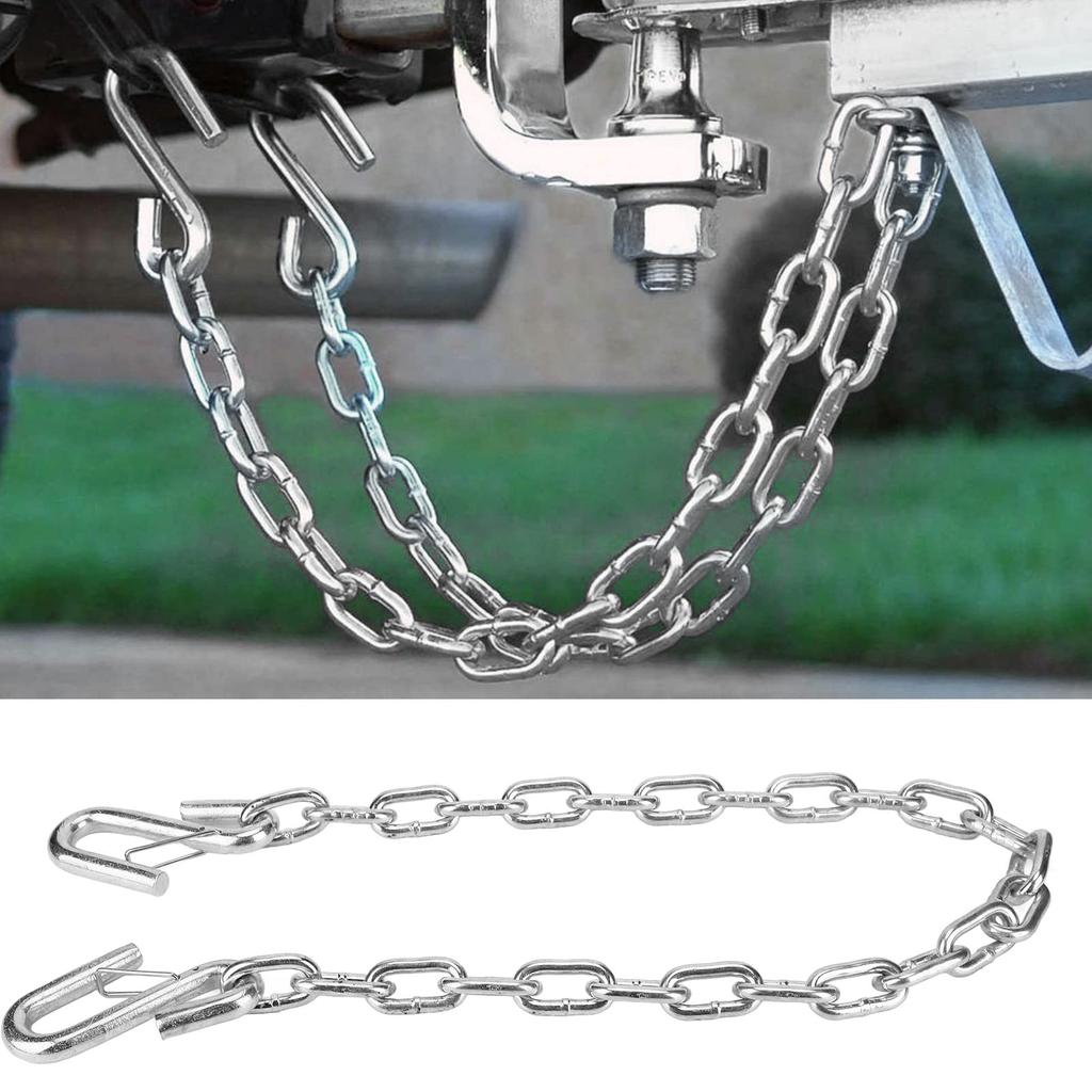 Yctze Trailer Safety Chain, 3500lb Tow Wire Rope with Tow Hook, Trailer Safety Chain,