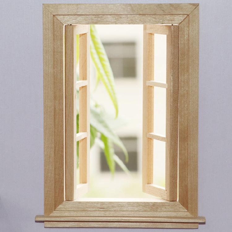 Wooden Dollhouse Mini Door Model Accessories Can Be Painted and Colored