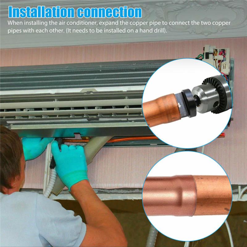 Set de burghie pentru 6 bucăți pentru aparate de aer condiționat, expansor pentru tuburi de cupru