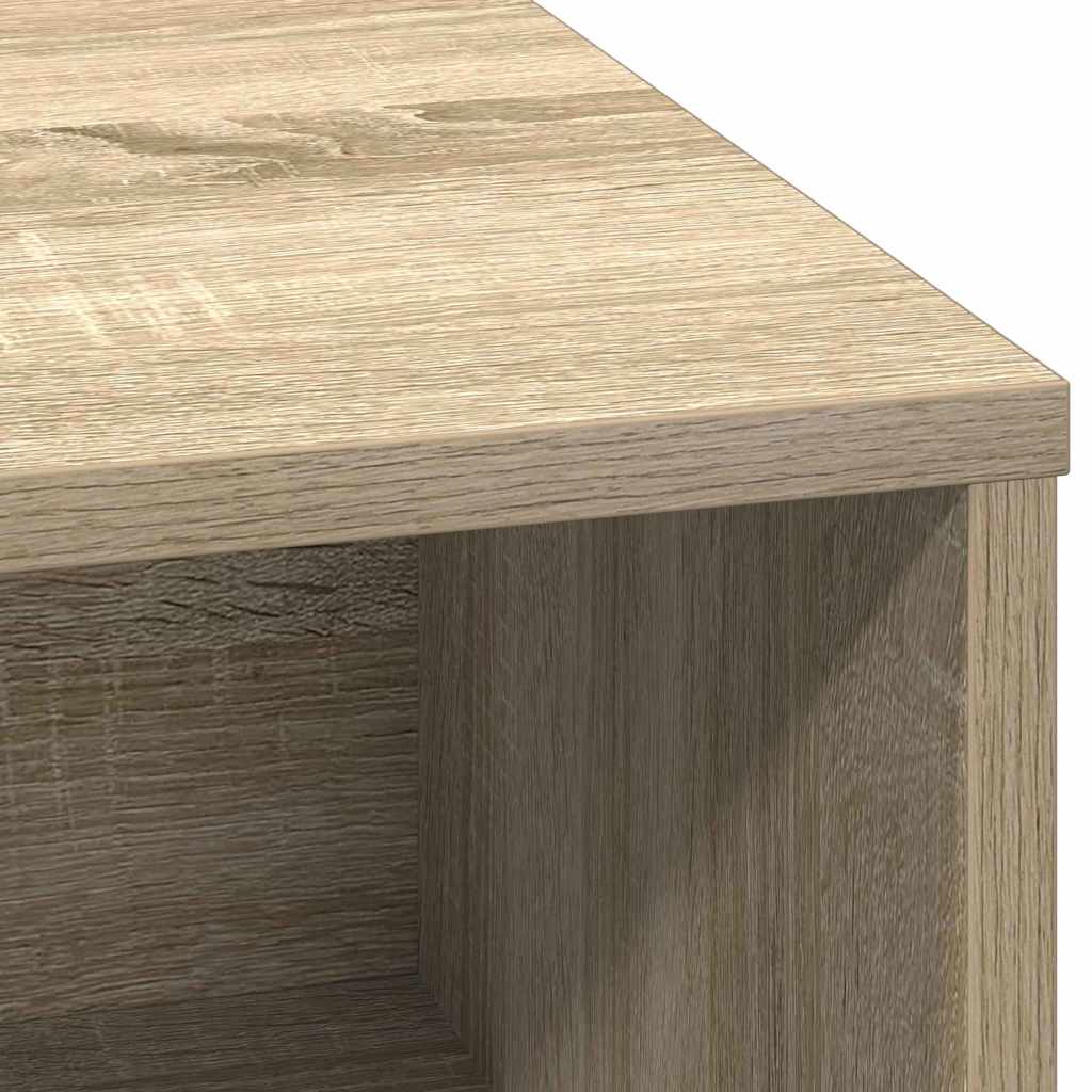 LED Sideboard in Sonoma Oak 71 x 34.5 x 75 cm engineered wood