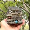 Rural Old House Decoration Small Model Desktop Creative Micro Landscape Courtyard Potted Bonsai Decoration