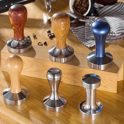 TLXT Coffee Tamper with Wooden Handle