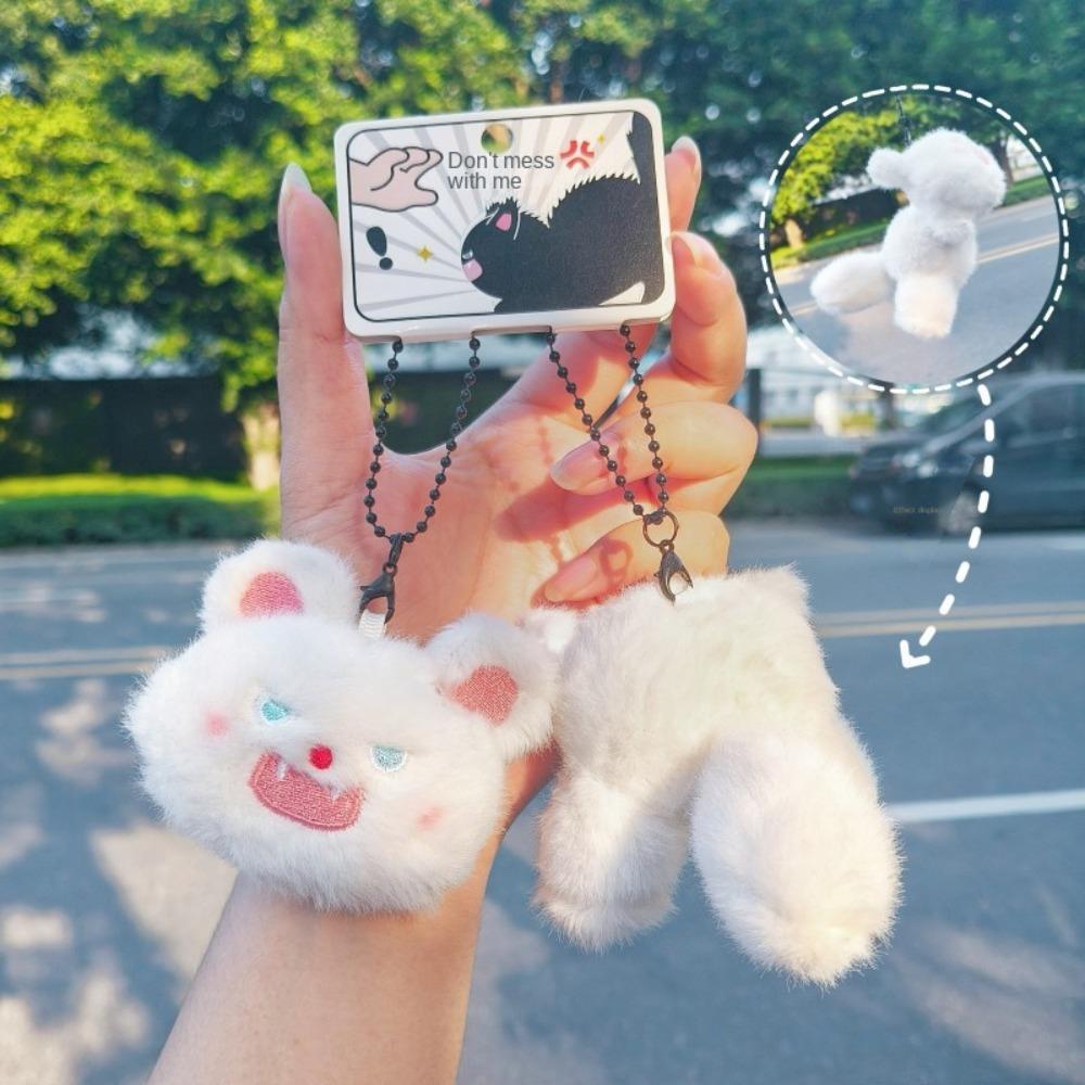 Lovely Cat Cat Plush Doll Cartoon Design Plush Bag Pendant Pet Doll Plush Keychain Bag Decoration