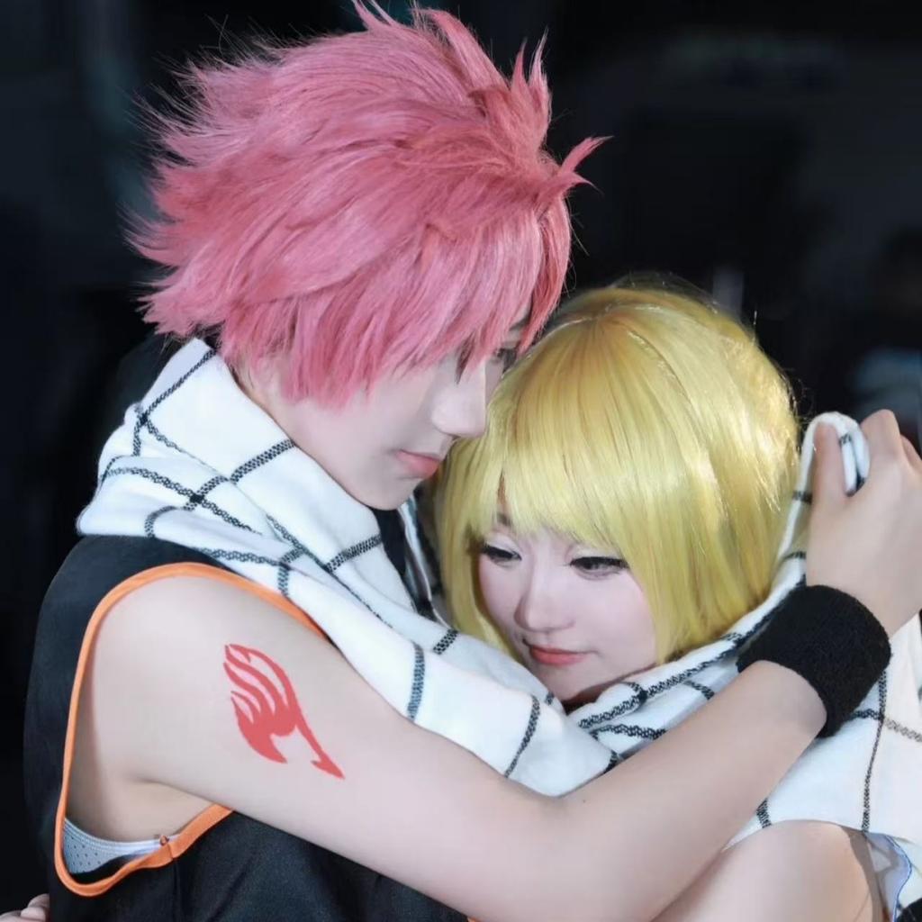 Anime FAIRY TAIL Etherious Natsu Dragneel Full Set Unisex Adult Kids Halloween Party Cosplay Costume Stage Performance