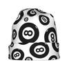 Billiards Black 8 Ball Stylish Adult Beanie for Layering with Fall or Winter Outfits Brings Relaxed Charm To Streetwear or Weekend Fashion Scenes