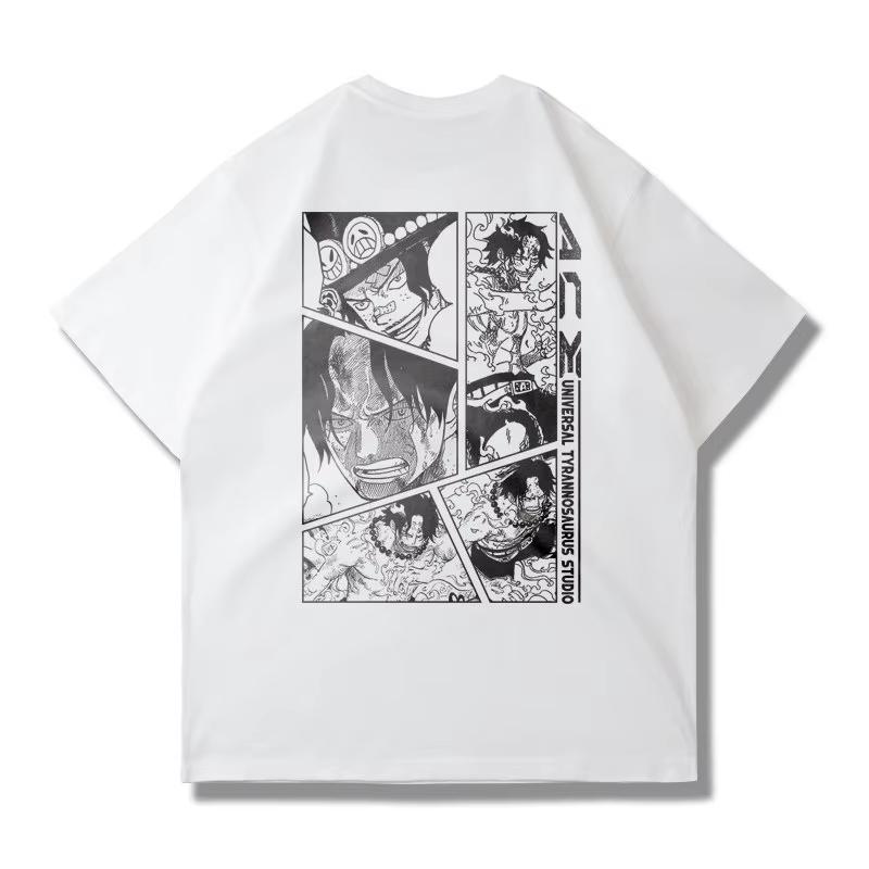 

One Piece Pattern Tshirt Anime Tshirt Unisexs Style Summer 2026 Fashion Loose Street Casual 4XL