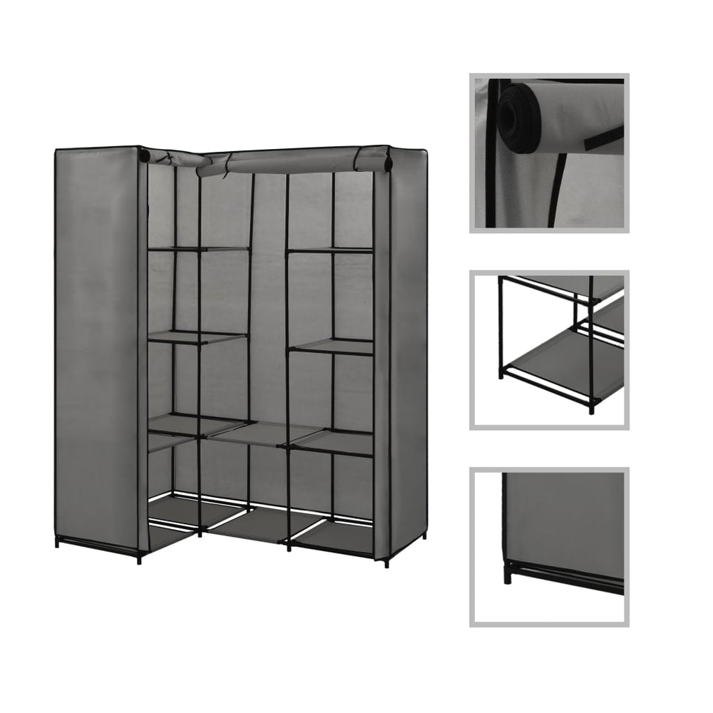 Garde-robe d'angle  130 x 87 x 169 cm