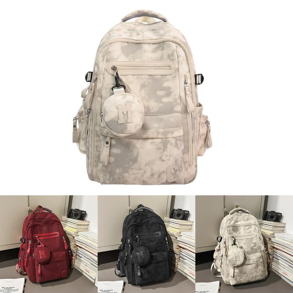 Nylon Casual Travel Backpack For Men And Women With Padded Shoulder System For Daily Use